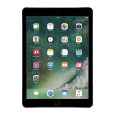 - iPad Air 2 WiFi - 64GB - Space Gray - Med roterbar folio-cover, oplader og kabel - Sølv stand - Grøn Computer - Genbrugt IT med omtanke - ipadair2spacegray 39424