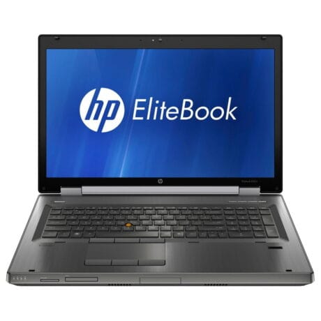 17" HP EliteBook 8760w - Intel i7 2630QM 2,0GHz 256GB SSD 8GB Win10 Pro - NVIDIA Quadro 3000M - Sølv stand