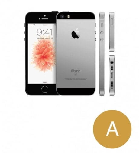 Apple iPhone SE 128GB (Space Gray) - Guld stand