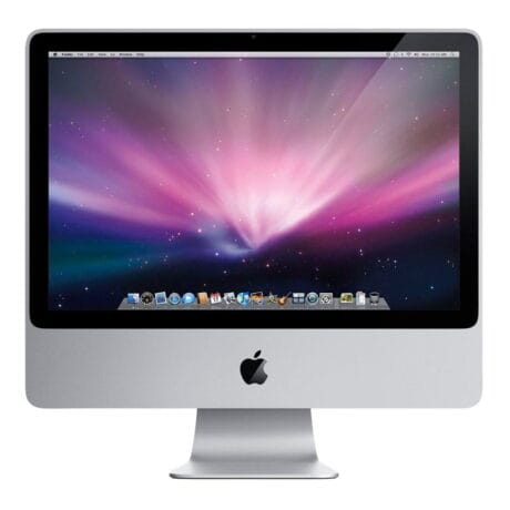 20" Apple iMac - Intel 2 Duo T7200 2,0GHz 128GB SSD 3GB (Mid-2007) - Sølv stand