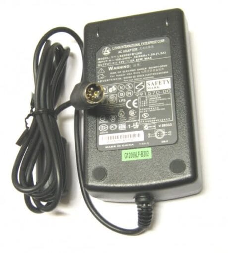 LCD Monitor 60W 12V 5A strømforsyning med 4pin stik - Original
