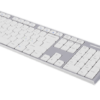 Trådløst tastatur og mus, USB nano modtaget, 10m, Nordisk layout, hvid/grå