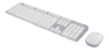 Trådløst tastatur og mus, USB nano modtaget, 10m, Nordisk layout, hvid/grå