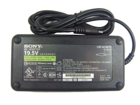 Sony 19.5V 6.15A 120W strømforsyning med  6.5mm x 4.4mm - Original