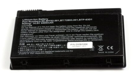 14.8V 4400mAh kvalitets lithium ion batteri til Bærbar computer
