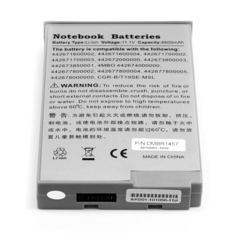 11.1V 6600mAh kvalitets lithium ion batteri til Bærbar computer