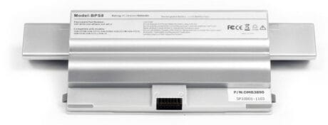 11.1V 6600mAh kvalitets lithium ion batteri til Bærbar computer - sølv