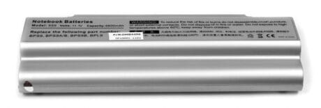 11.1V 7800mAh kvalitets lithium ion batteri til Bærbar computer - sølv