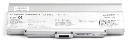 11.1V 10400mAh kvalitets lithium ion batteri til Bærbar computer - sølv