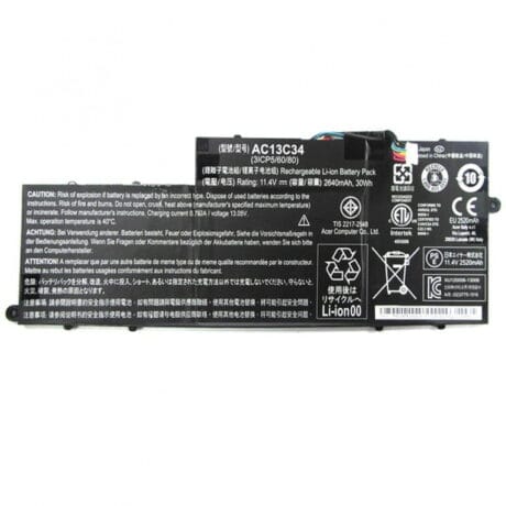 KAMPAGNE VARE, 11.4V 2640mAh kvalitets lithium ion batteri til Bærbar computer - sort - Original