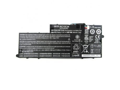 11.4V 2640mAh kvalitets lithium ion batteri til Bærbar computer - sort