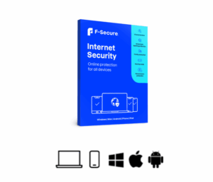 F-Secure Internet Security Sikkerhedspakke – 1 års abonnement – til 5 personer