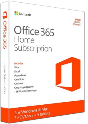Microsoft Office 365 Home - 1 års abonnement - til 6 PC / Mac / Android / iOS