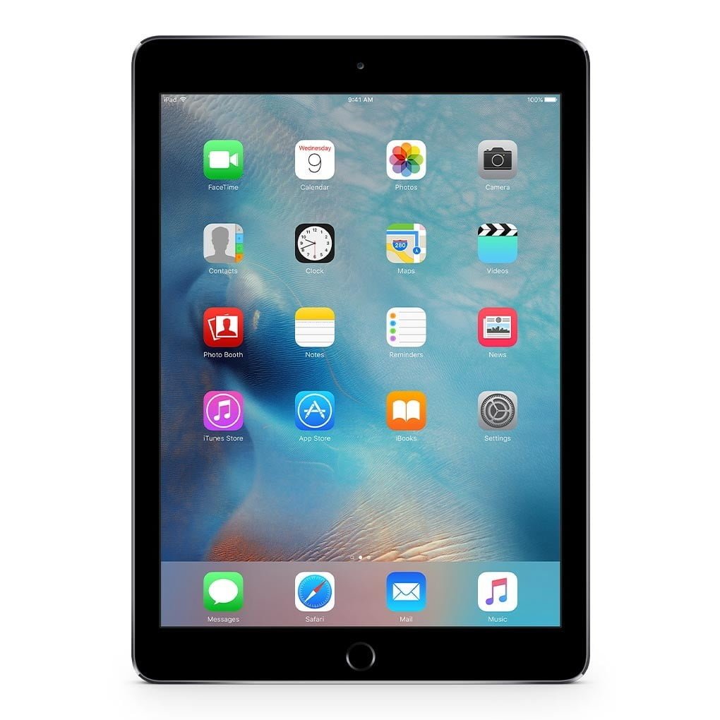 Apple iPad Air 2 128GB WiFi + Cellular (Space - Sølv stand Grøn Computer – Genbrugt IT med omtanke