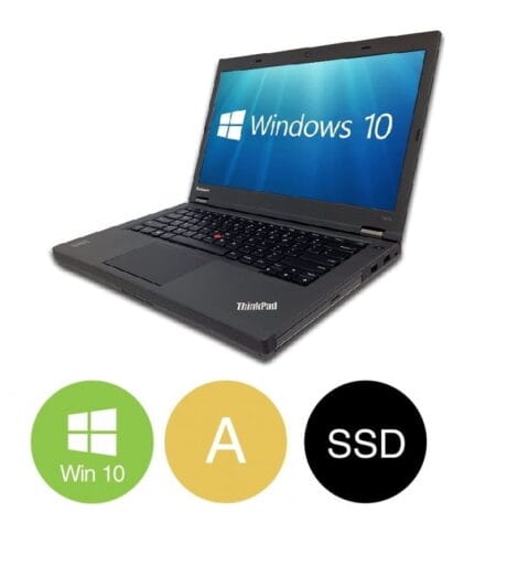 14" Lenovo ThinkPad T440p - Intel i7 4600M 2,9GHz 180GB SSD 8GB Win10 Pro - Guld stand
