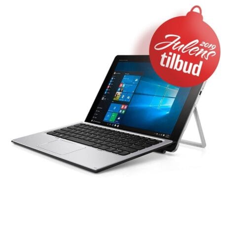 12" HP Elite X2 1012 G1 Convertible - Intel m5 6y54 1,1GHz 256GB SSD 8GB Win10 Pro - Sølv stand