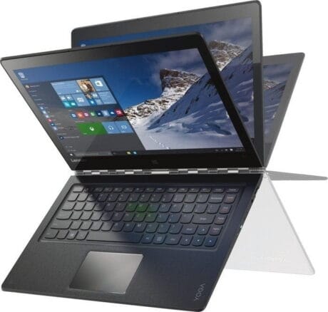 13,9" Lenovo Thinkpad Yoga 910-13IKB - Intel i7 7500U 2,7GHz  256GB SSD 16GB Win10 Home - Touchskærm - Guld stand