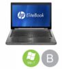 17" HP EliteBook 8760w - Intel i5 2520M 2,5GHz 256GB SSD 8GB Win10 Pro - Sølv stand