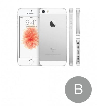 - Apple iPhone SE 128GB (Sølv) - Sølv stand - Grøn Computer - Genbrugt IT med omtanke - silver b 36247