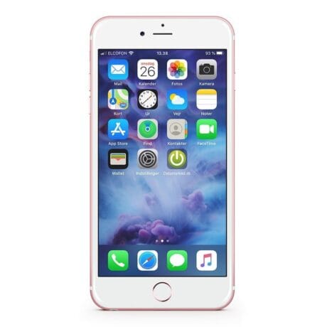 Apple iPhone 6S 32GB (Rosaguld) - Bronze stand - Gratis krokodilleskindscover