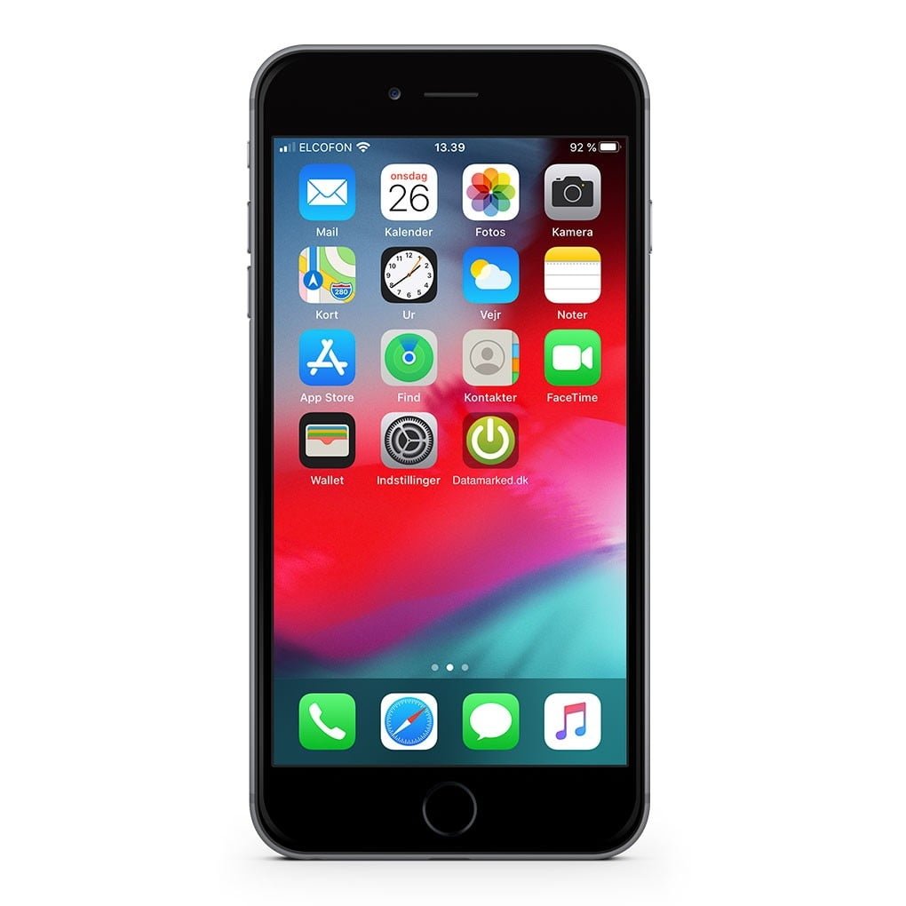 Apple iPhone 6S 32GB (Space Gray) - Bronze stand | Grøn Computer – IT med omtanke
