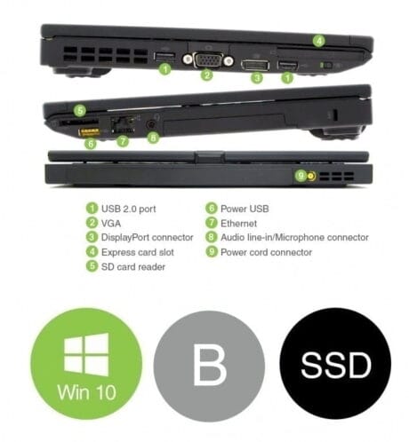 12" Lenovo ThinkPad X220i - Intel i3 2310M 2,1GHz 120GB SSD 4GB Win10 Pro - Sølv stand
