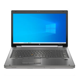 17" HP EliteBook 8770w - Intel i7 3740QM 2,7GHz 256GB SSD 16GB Win10 Pro - Sølv stand
