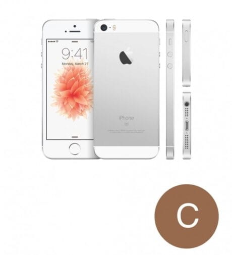 Apple iPhone SE 128GB (Sølv) - Bronze stand