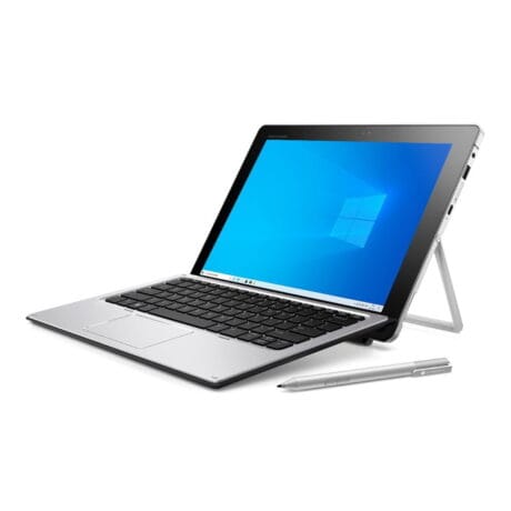 12" HP Elite X2 1012 G1 Convertible - Intel m5 6y54 1,1GHz 256GB SSD 8GB Win10 Pro - Sølv stand