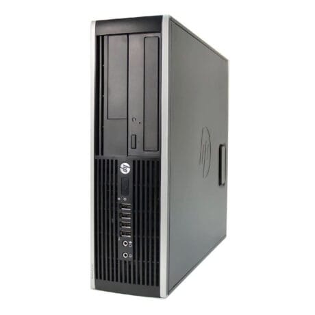 HP Compaq 8300 Elite Small - Intel i7 3770 3,4GHz 120GB SSD og 500GB HDD 8GB Win10 Pro - Nyt GTX 1050 TI - Guld stand