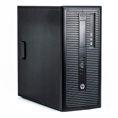 HP EliteDesk 800 G1 Tower GAMING GTX 1650 - Intel i7 4770 3,4GHz 256GB SSD + 500GB HDD 16GB Win10 Pro - Sølv stand