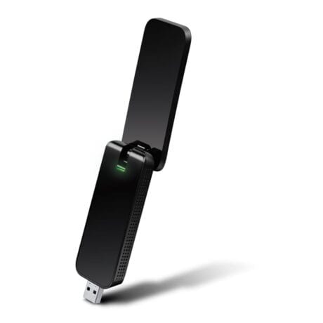 TP-Link ARCHER T4U WiFi AC 1200 Trådløs USB-adapter, Dual Band, 802.11b/g/n/ac, sort, Wi-Fi