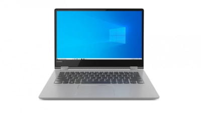 14" Lenovo Yoga 530-14IKB - Intel i3 7130U 2,7GHz 256GB SSD 8GB Win10 Home - Touchskærm - Mineral Grey - Sølv stand