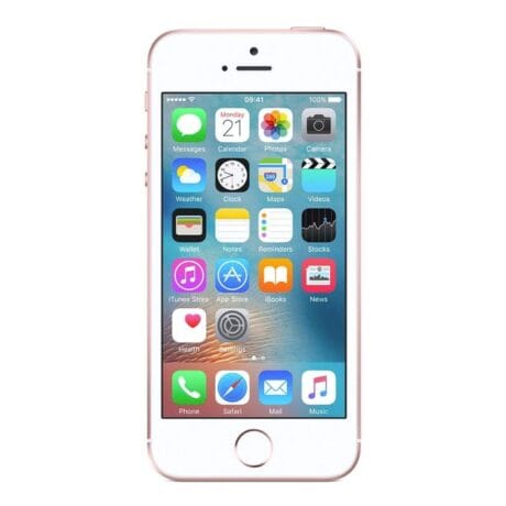 Apple iPhone SE 64GB (Rosaguld) - Bronze stand