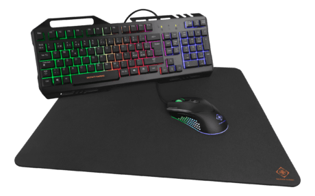 GAMING 3-in-1 RGB Gaming Gear Kit - Mus / Musemåtte / Tastatur - Sort m. RGB