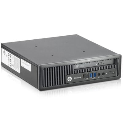 HP EliteDesk 800 G1 - Ultraslim desktop - Core i5 4570S - RAM 8 GB - SSD 120 GB - Win 10 Pro - Guld stand