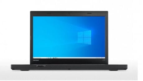 14" Lenovo ThinkPad L470 - Intel i5 6200U 2,3GHz 240GB SSD 8GB Win10 Pro - Sølv stand
