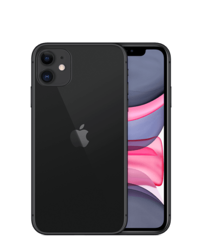 OUTLET: iPhone 11 - Black - 128GB - Bronze stand - Med magnetisk flipcover og skærmbeskyttelse inkl.