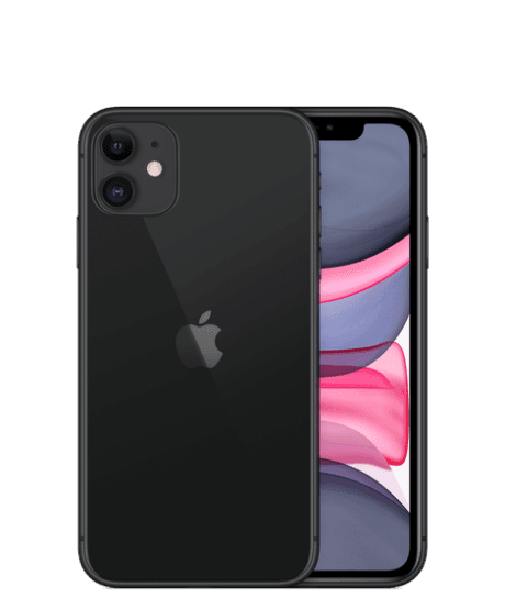 OUTLET: iPhone 11 - Black - 128GB - Bronze stand - Med magnetisk flipcover og skærmbeskyttelse inkl.