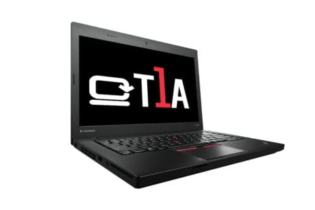 T1A L-L450-SCA-P002 notebook DDR3L-SDRAM 35,6 cm (14") 1920 x 1080 pixel 5th gen Intel® Core™ i5 8 GB 240 GB SSD Wi-Fi 4 (802.11n) Windows 10 Pro Sort, Grafit