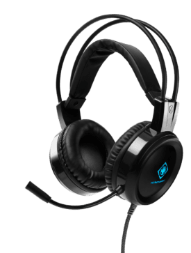 DELTACO GAMING GAM-105 - Headset - fuld størrelse - kabling - 3,5 mm jackstik - sort