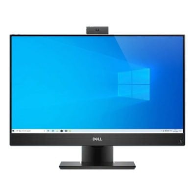 - 23" Dell Optiplex 7470 All in One Desktop - Intel i5 9400 2,9GHz 240GB SSD 16GB Win10 Pro - Sølv stand - Grøn Computer - Genbrugt IT med omtanke -