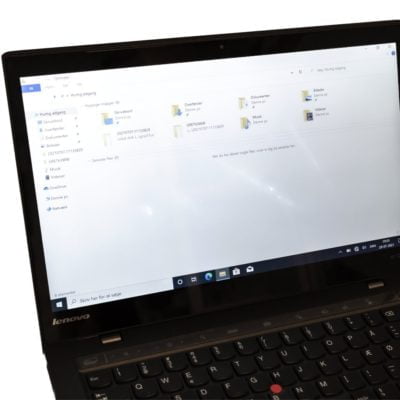 - 14" Lenovo ThinkPad X1 Carbon 3rd Gen - Intel i5 5200U 2,2GHz 256GB SSD 8GB Win10 Pro - Touchskærm - Bronze stand - Grøn Computer - Genbrugt IT med omtanke -