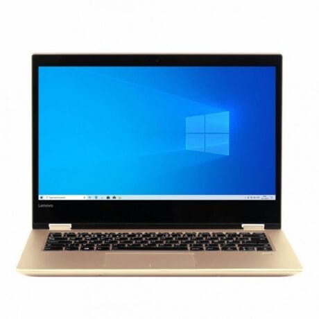 14" Lenovo Yoga 520-14IKB - Intel i3 7100U 2,4GHz 256GB SSD 8GB Win10 Home - Touchskærm - Gold Metallic - Sølv stand