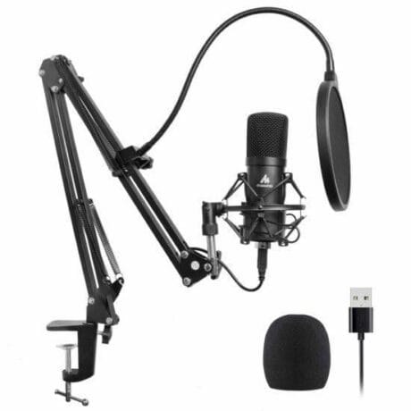 MAONO USB Podcasting Microphone kit, 16mm mikrofon og arm