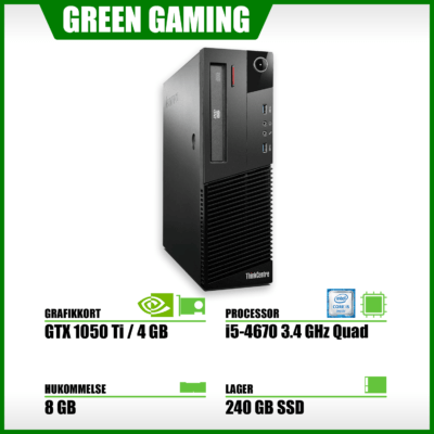 VALUE GAMER PC - Core i5 - GTX 1050 Ti 4G - 240GB SSD - 8GB RAM