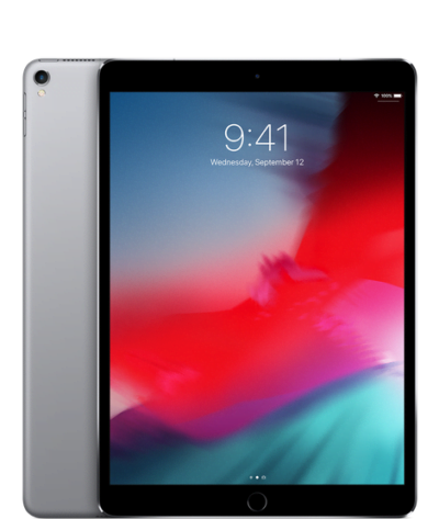 iPad Pro 10.5 (2017) 256GB, LTE, Space Gray - Guld stand