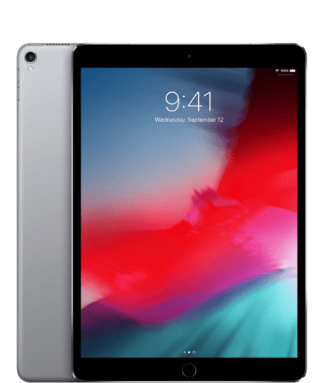 iPad Pro 10.5 (2017) 256GB, LTE, Space Gray - Guld stand