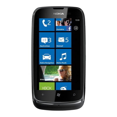 Nokia Lumia 610 8GB (Sort) - Sølv stand