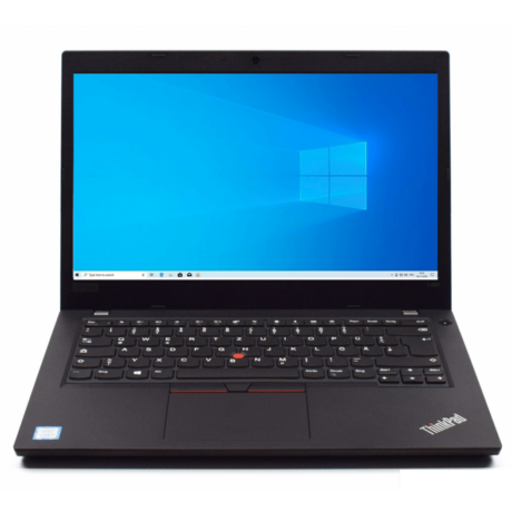 14" Lenovo ThinkPad L480 - Intel i3 8130U 2,2GHz 128GB SSD 8GB Win10 Pro - Sølv stand